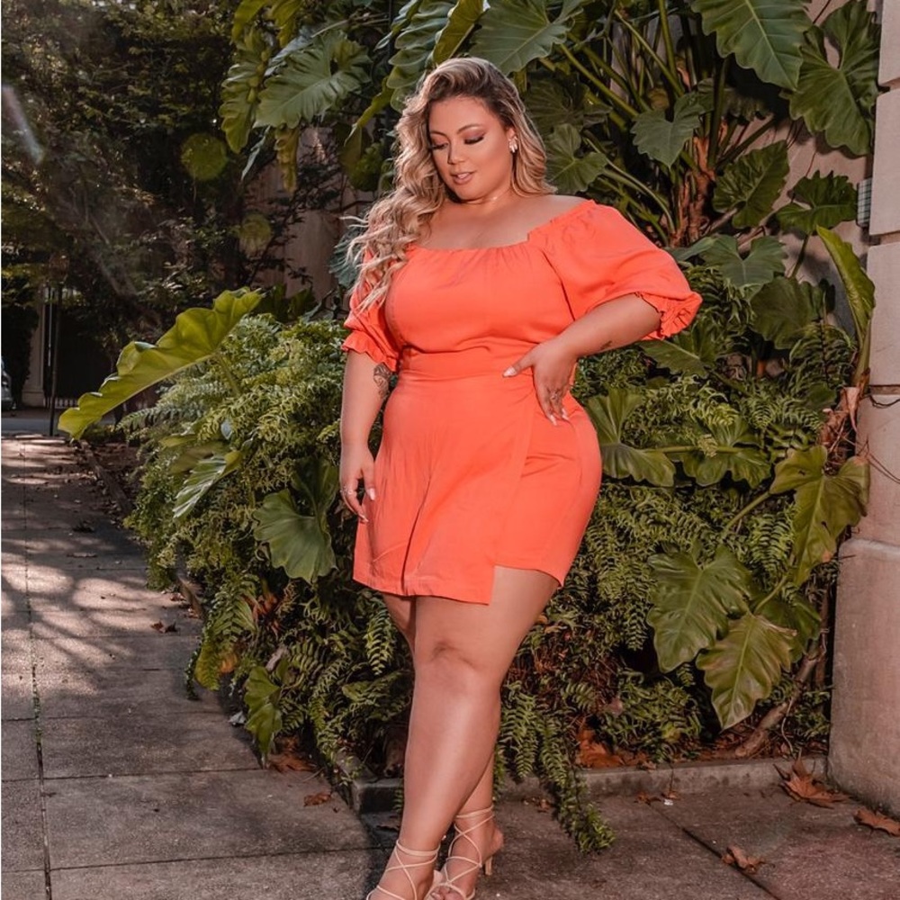 Plus size skort set